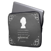 Charlotte Bronte - Behaltend Blick nach oben - Sch Laptopschutzhülle (Vorderseite Links)
