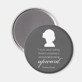 Charlotte Bronte - Behaltend Blick nach oben - Sch Magnet (Vorderseite/Rückseite)