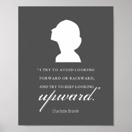 Charlotte Bronte - Behaltend Blick nach oben - Sch Poster