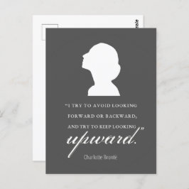 Charlotte Bronte - Behaltend Blick nach oben - Sch Postkarte