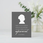 Charlotte Bronte - Behaltend Blick nach oben - Sch Postkarte (Stehend Vorderseite)