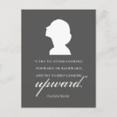 Charlotte Bronte - Behaltend Blick nach oben - Sch Postkarte (Vorderseite)