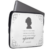 Charlotte Bronte - Behaltend Blick nach oben - Wei Laptopschutzhülle (Vorne Rechts)