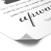 Charlotte Bronte - Behaltend Blick nach oben - Wei Poster (Ecke)