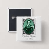 Charlotte Brontë Button (Vorne & Hinten)