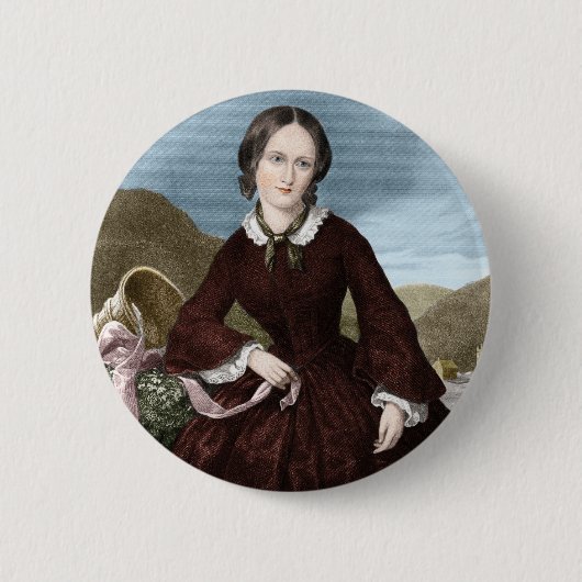Charlotte Bronte Button (Vorderseite)