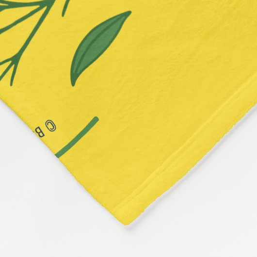 Charlotte Bronte Jane Eyre Blumenzitat Fleecedecke (Ecke)