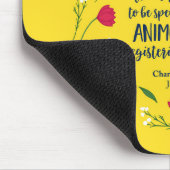 Charlotte Bronte Jane Eyre Blumenzitat Mousepad (Ecke)