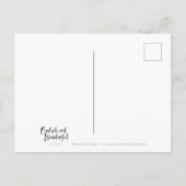 Charlotte Bronte Jane Eyre Blumenzitat Postkarte (Rückseite)