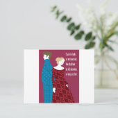 Charlotte Bronte "Jane Eyre" Geschenk mit Zitat Postkarte (Stehend Vorderseite)