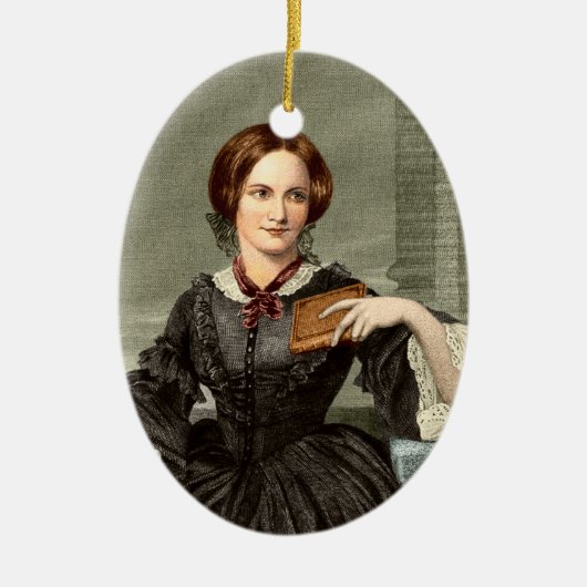 Charlotte Bronte | Keramik Ornament (Vorne)