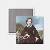 Charlotte Bronte Magnet (Vorderseite/Rückseite)