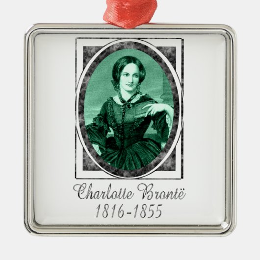 Charlotte Brontë Ornament Aus Metall (Vorne)
