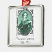 Charlotte Brontë Ornament Aus Metall (Links)