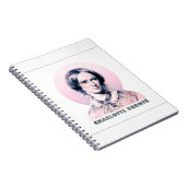 Charlotte Bronte Pink Richmond Portrait Notizblock (Rechte Seite)