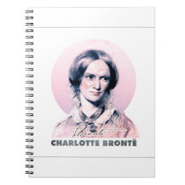 Charlotte Bronte Pink Richmond Portrait Notizblock
