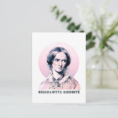 Charlotte Bronte Pink Richmond Portrait Postkarte (Stehend Vorderseite)