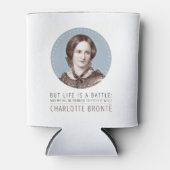 Charlotte Bronte Portrait und Zitat Dosenkühler (Vorderseite)