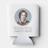 Charlotte Bronte Portrait und Zitat Dosenkühler (Rückseite)