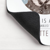 Charlotte Bronte Portrait und Zitat Mousepad (Ecke)