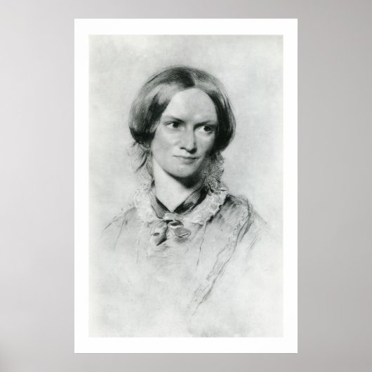 Charlotte Brontë Portrait von George Richmond Poster (Vorne)