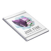 Charlotte Bronte Portrait von Richmond mit Blume Notizblock (Rechte Seite)