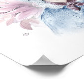 Charlotte Bronte Portrait von Richmond mit Blume Poster (Ecke)