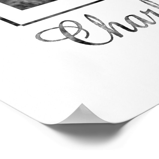 Charlotte Brontë Poster (Ecke)