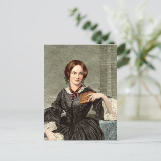 Charlotte Brontë Postkarte (Stehend Vorderseite)
