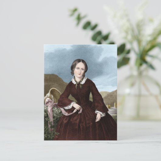 Charlotte Bronte Postkarte (Stehend Vorderseite)