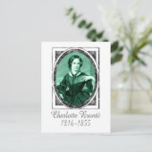 Charlotte Brontë Postkarte (Stehend Vorderseite)
