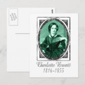 Charlotte Brontë Postkarte (Vorne/Hinten)