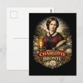 Charlotte Brontë Postkarte (Vorne/Hinten)