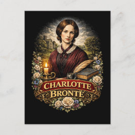 Charlotte Brontë Postkarte