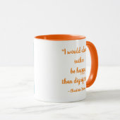 Charlotte Brontë Quote (Logo "Platz") Tasse (VorderseiteRechts)