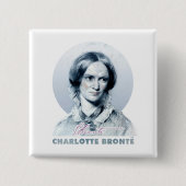 Charlotte Bronte Richmond Portrait Button (Vorderseite)