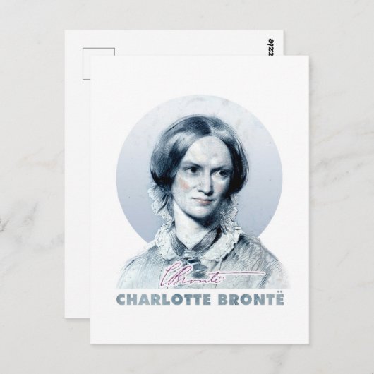 Charlotte Bronte Richmond Portrait Postkarte (Vorne/Hinten)