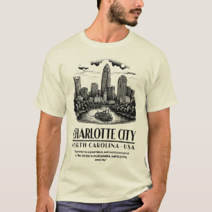 Charlotte City North Carolina USA T-Shirt