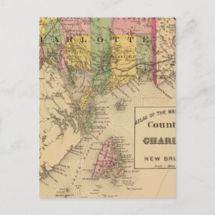 Charlotte Co., NB Postkarte