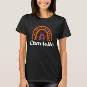 Charlotte Colorful Rainbow womengirlbaby name T-Shirt