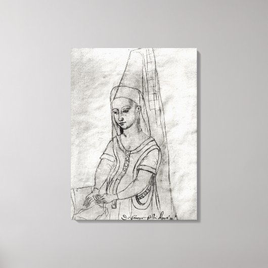 Charlotte de Savoie Leinwanddruck (Vorderseite)