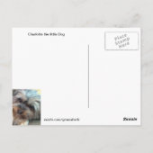 Charlotte der kleine Hund Postkarte (Rückseite)