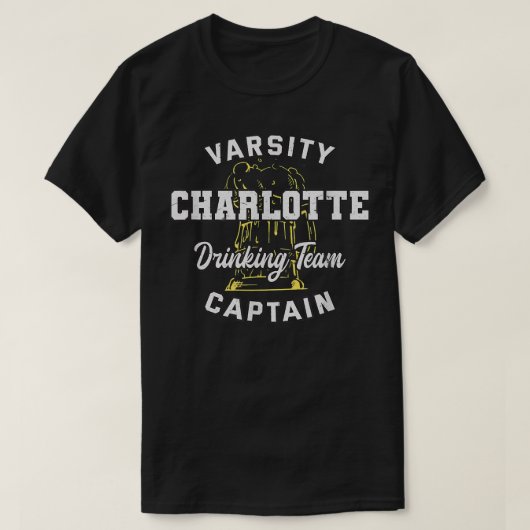 Charlotte Drinking Team Captain North Carolina Bee T-Shirt (Design vorne)