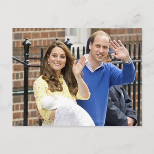 Charlotte Elizabeth Diana - Briten sind Kate Postkarte (Vorderseite)