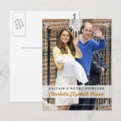 Charlotte Elizabeth Diana - Britische Königliche P Postkarte (Vorne/Hinten)