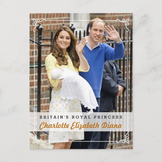 Charlotte Elizabeth Diana - Britische Königliche P Postkarte (Vorderseite)