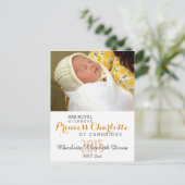 Charlotte Elizabeth Diana - British Will Kate Postkarte (Stehend Vorderseite)