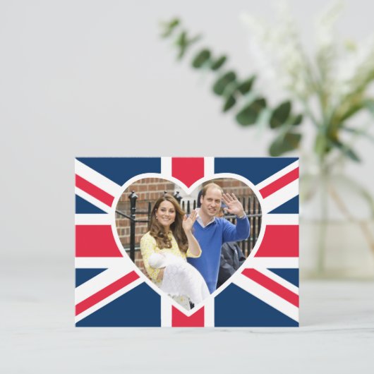 Charlotte Elizabeth Diana - British Will Kate Postkarte (Stehend Vorderseite)