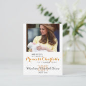 Charlotte Elizabeth Diana - British Will Kate Postkarte (Stehend Vorderseite)
