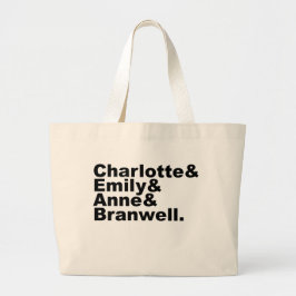 Charlotte Emily Anne Branwell| Bronte-Geschwister Jumbo Stoffbeutel